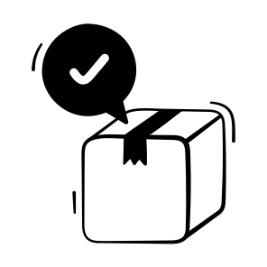 Confirmed, Parcel, Package, Delivery, Logistics icon