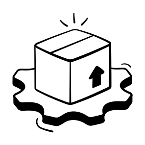 Delivery, Management, Parcel, Package, Processing icon