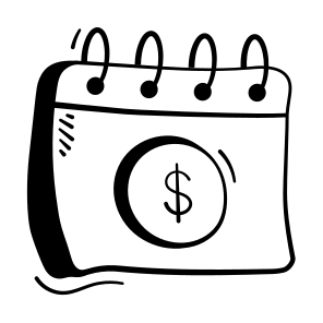 Financial, Planning, Payment, Schedule, Calendar icon