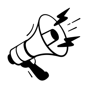 Megaphone, Bullhorn, Loudspeaker, Marketing, Promotion icon