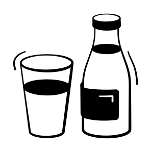 Milk, Bottle, Drink, Beverage, Nutrition icon