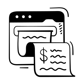 Online, Receipt, Payment, Billing, Ecommerce icon
