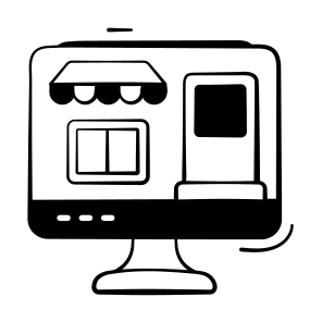 Online, Store, Ecommerce, Shopping, Digital icon