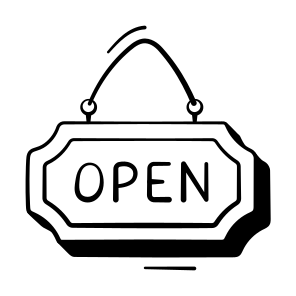 Open, Sign, Shop, Store, Business icon