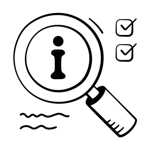 Search, Info, Magnifying, Glass, Research icon