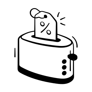Toaster, Discount, Appliance, Kitchen, Product icon