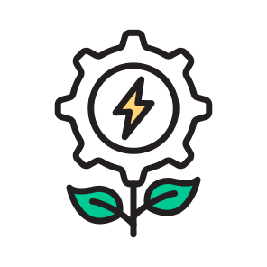 Eco Energy, Green Energy, Sustainable, Renewable, Eco Power icon