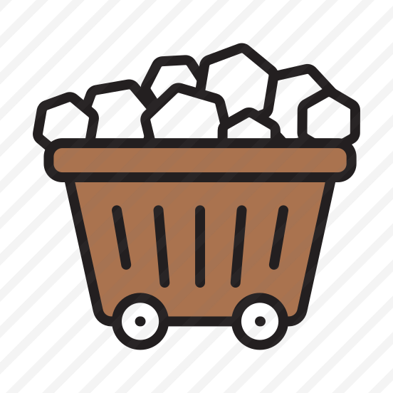 Mine Cart, Coal Cart, Ore Cart, Mine Trolley, Mining Wagon, preview