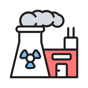 Nuclear Plant, Reactor, Energy, Nuclear Tower, Power Plant icon