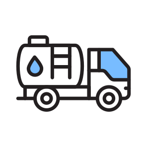 Oil Truck, Fuel Truck, Oil Tanker, Lorry, Vehicle icon
