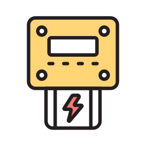 Power Meter, Electric Meter, Energy Meter, Watt Meter, Kilowatt Meter, icon