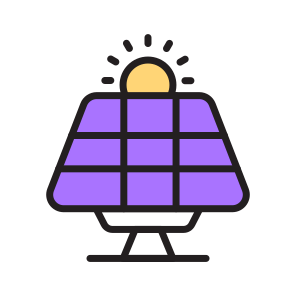 Solar Energy, Solar Power, Renewable Energy, Photovoltaic Energy, Sun Power, icon