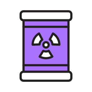 Toxic Waste, Nuclear Waste, Chemical Waste, Contaminated Material, Industrial Waste icon
