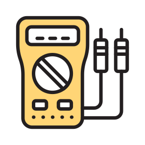 Voltmeter, Voltage Meter, Electrical Meter, Device, Instrument icon