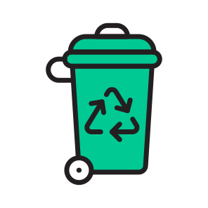 Waste Recycle, Recycling Container, Waste Bin, Disposal, Trash, icon