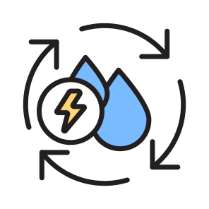 Water Energy, Hydropower, Hydro Energy, Water Power, Aqua Power icon