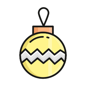 Christmas, Baubles, Decoration, Ball, Luminous icon