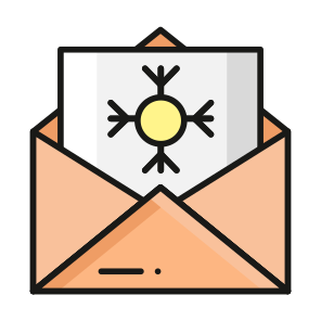 Christmas, Letter, Holiday, Card, Festive icon