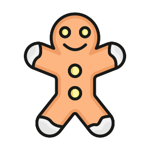 Gingerbread, Bread, Baked, Loaf, Confectionery icon
