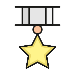 Military, Reward, Award, Achievement, Bravery icon