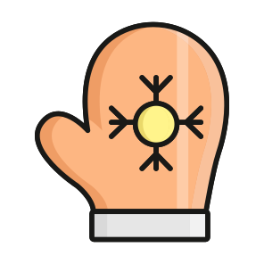 Mitten, Winiter, Glove, Christmas, Gauntlets icon