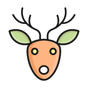 Reindeer, Christmas, Animal, Horns, Antler icon