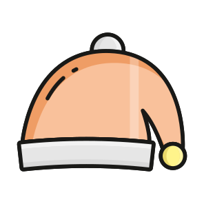 Santa, Hat, Cap, Beanie, Clothing icon