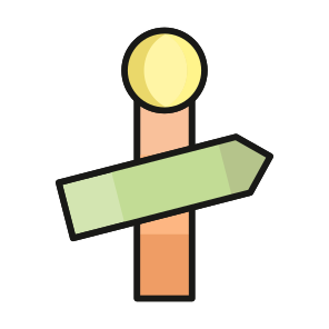 Signpost, Guidepost, Direction, Information, Board icon