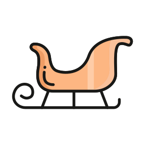 Sleigh, Transport, Conveyance, Vehicle, Ride icon