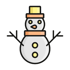 Snowman, Christmas, Sculpture, Snow, Festive icon