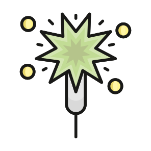 Sparkler, Pyrotechnics, Celebration, Fireworks, Party icon
