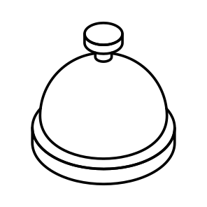 Cloche, Covered, Serving, Dish, Food icon