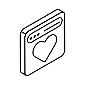 Dating, Romantic, Romance, Love, Webpage icon