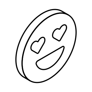 Emoji, Smiley, Love, Heart, Eye icon