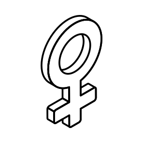 Female, Gender, Symbol, Women, Inheritance icon