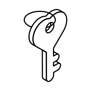 Heart, Key, Love, Passion, Valentine icon