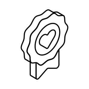 Heart, Love, Affection, Badge, Emblem icon