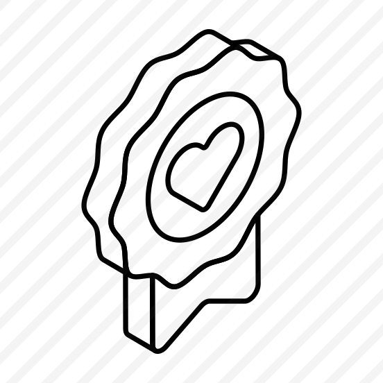 Heart, Love, Affection, Badge, Emblem preview