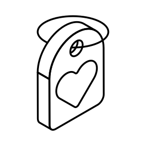 Heart, Tag, Sale, Offer, Valentines icon