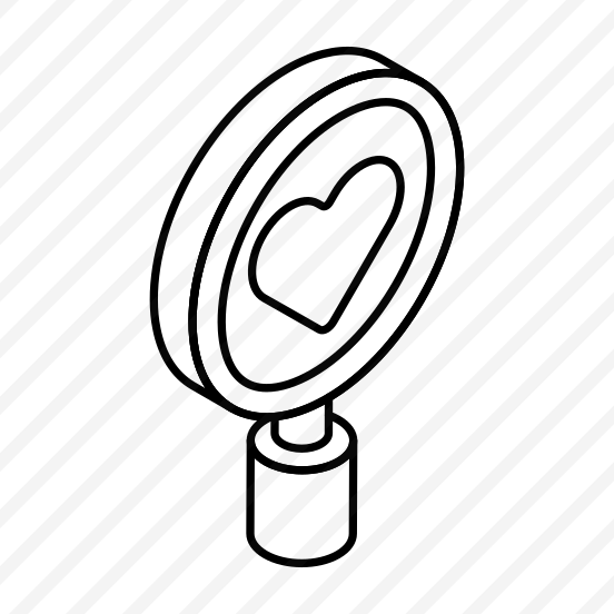 Love, Search, Finding, Magnifier, Loupe preview