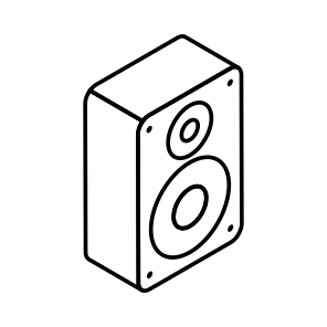 Speaker, Woofer, Audio, Device, Electronic icon