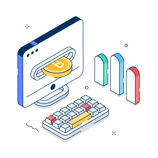 Bitcoin, Investment, Cryptocurrency, Trading, Digital illustration