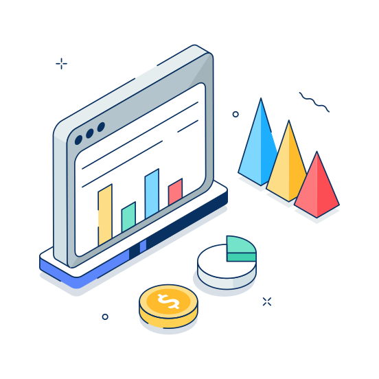 Business, Data, Analysis, Financial, Statistics illustration