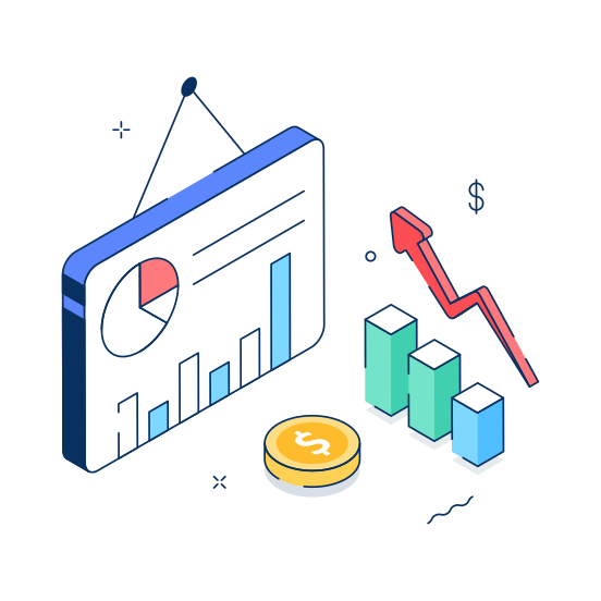 Business, Presentation, Growth, Financial, Economic illustration
