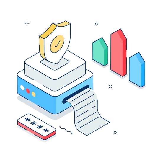 Data, Security, Privacy, Protection, Cybersecurity illustration