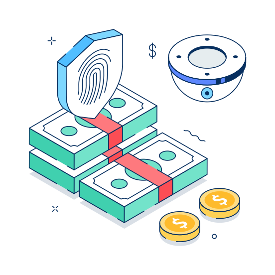 Financial, Security, Protection, Secure, Payment illustration