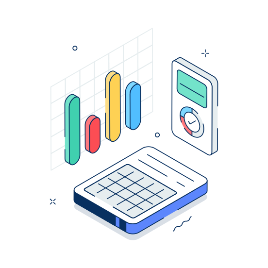 Market, Report, Financial, Analysis, Business illustration