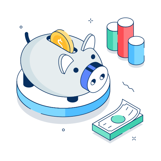 Piggy Bank, Savings, Money, Budget, Planning illustration