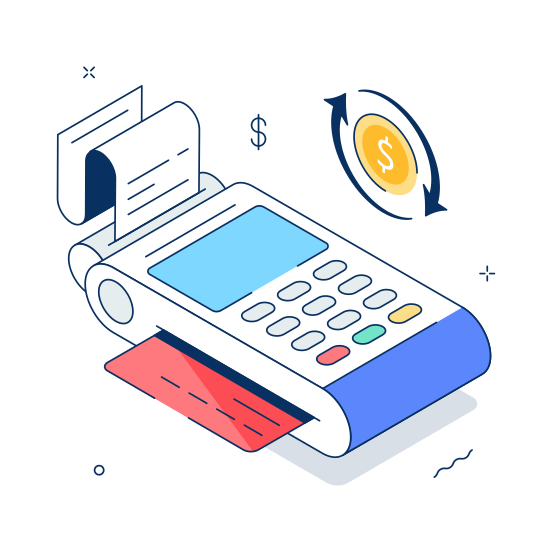 Pos, Terminal, Payment, Point Of Sale, Contactless illustration