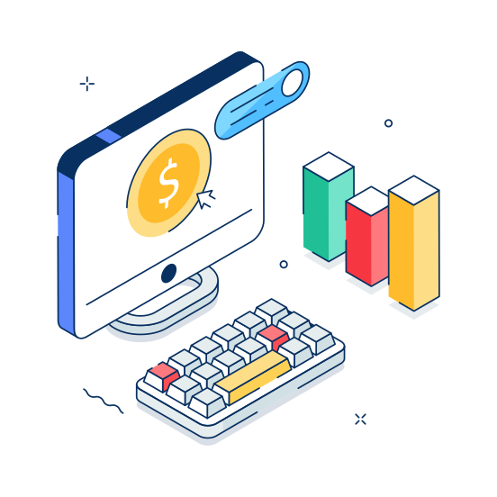 Ppc, Click, Cpc, Online, Earnings illustration